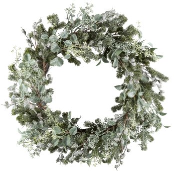 Eucalyptus wreath, 60cm, grey