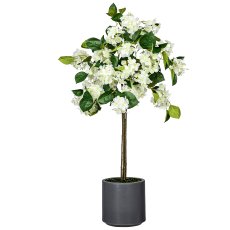Hydrangea tall stem in a pot, 94cm, white
