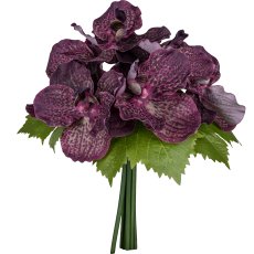 Vanda bouquet, 30cm, dark pink