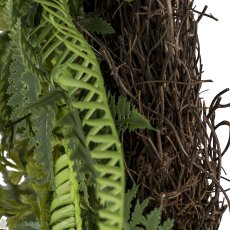 Fern wreath, 56cm, green