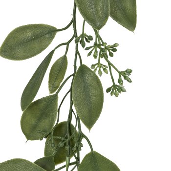 Eucalyptus garland with fruit, 183cm, green