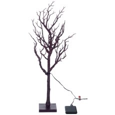 Dekoast auf Fuß mit Licht, 61cm, lila