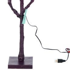 Dekoast auf Fuß mit Licht, 61cm, lila
