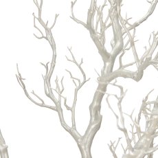 Decorative tree on iron base, 183cm, pearl