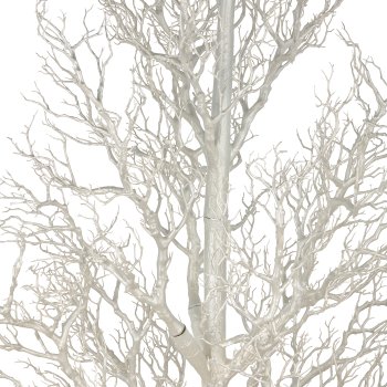 Decorative tree on iron base, 244cm, pearl