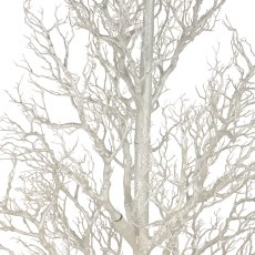 Decorative tree on iron base, 244cm, pearl