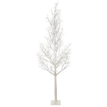 Dekobaum auf Eisenfuß, 300cm, perlmutt