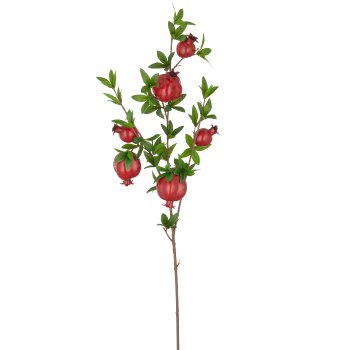 Pomegranate branch, 94cm, red