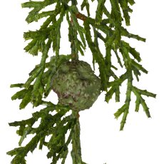 Koniferengirlande mit Zapfen, 180cm, grün