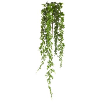 Conifer hanging branch with cones, 91cm, green