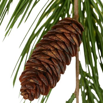Pine garland with cones, 175cm, green
