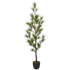 Pine tree, 180cm, green, in black plastic pot 23x23x20cm