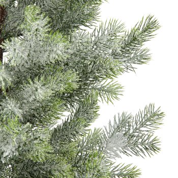 Tannenbaum, 140cm, grün, in schwarzem Kunststofftopf 18x18x16,5cm