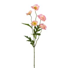 Mohnzweig, 63 cm, rosa