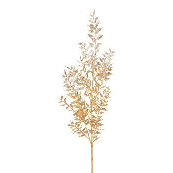 Ruscuszweig, 93cm, gold,
