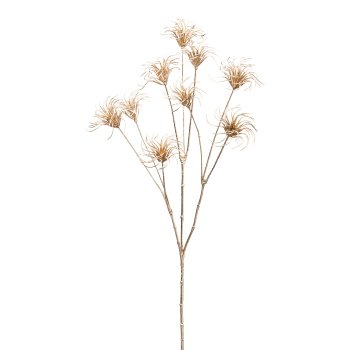 Clematis branch, metallic, 70 cm, gold