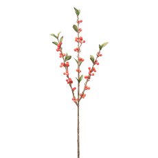Cranberry branch, 60cm, orange