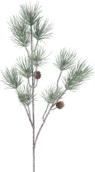 Pine branch, 87cm, grey