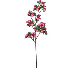 Hawthorn branch, 94cm, dark pink