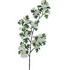 Hawthorn branch, 94cm, white