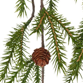 Tannenhänger mit Zapfen, 136cm, grün