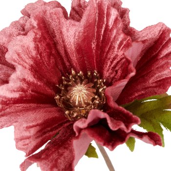 Poppy branch x2, 77cm, pink