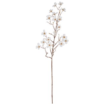 Cornuszweig, 84cm, weiß