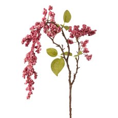 Berry branch, 80cm, pink,