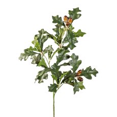 Eichenzweig x6, ca 70cm, grün, 39 Blätter, 6 Früchte