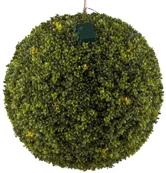 Boxwood ball Ø55cm 45 LED, battery box for 3 AA, 6h timer, UV-resistant