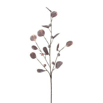 Eucalyptus branch, 6/poly, 73cm, aubergine