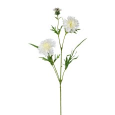 Kornblumenzweig, 71 cm, weiß