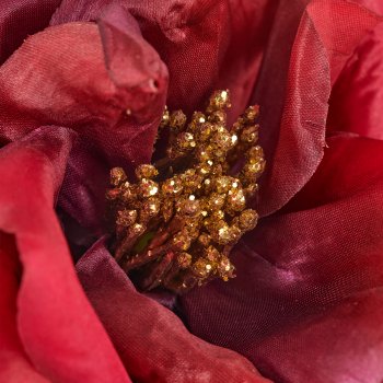 Rose, 85cm, dunkelrot