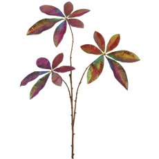 Schefflerazweig, 70cm, dunkelrot