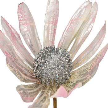 Rudbeckiazweig, 85cm, silber
