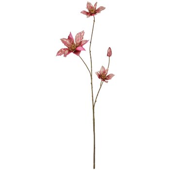 Clematis branch, 82cm, rose gold