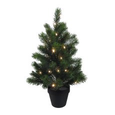 Fir Trees In A Pot 73 Tips, 24 LED, 53cm 1/Poly