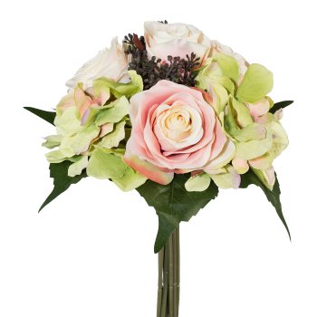 Rose hydrangea bouquet, 31cm, champagne