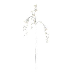 Perlenhängezweig, 105cm, silber