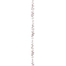 2er Set  künstliche Miniblattgirlande mit Glitter, 180cm, rosa