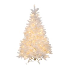 Artificial fir tree, 150 LED, 506 tips, 120cm,PE, white