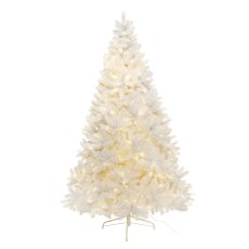 Artificial fir tree, 350 LED, 1261 Tips, 180cm, PE,white