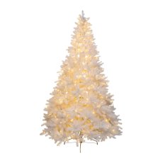 Künstlicher Tannenbaum, 450 LED, 1829 Tips, 210cm, PE, weiß