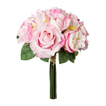 Rose Bouquet, 36 cm, Pink