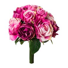 Rose Bouquet, 36 cm, Purple
