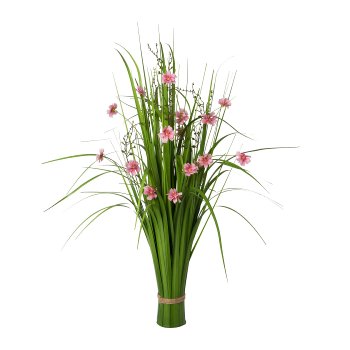 Grass Bush with Cosmea, 86cm, Pink