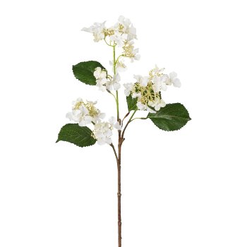 Hortensienzweig, 64cm, weiß