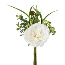 Rosensträußchen, 32 cm, weiß