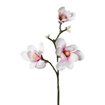 Magnolia x 3, 60cm, Pink, Real Touch