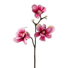 Magnolia x 3, 60cm, Pink, Real Touch
